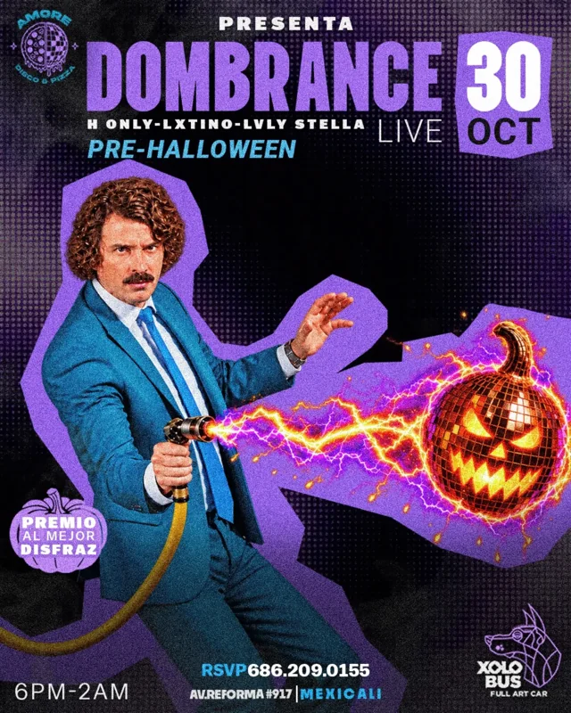Flyer de DOMBRANCE en AMORE DISCO - Pre-Halloween