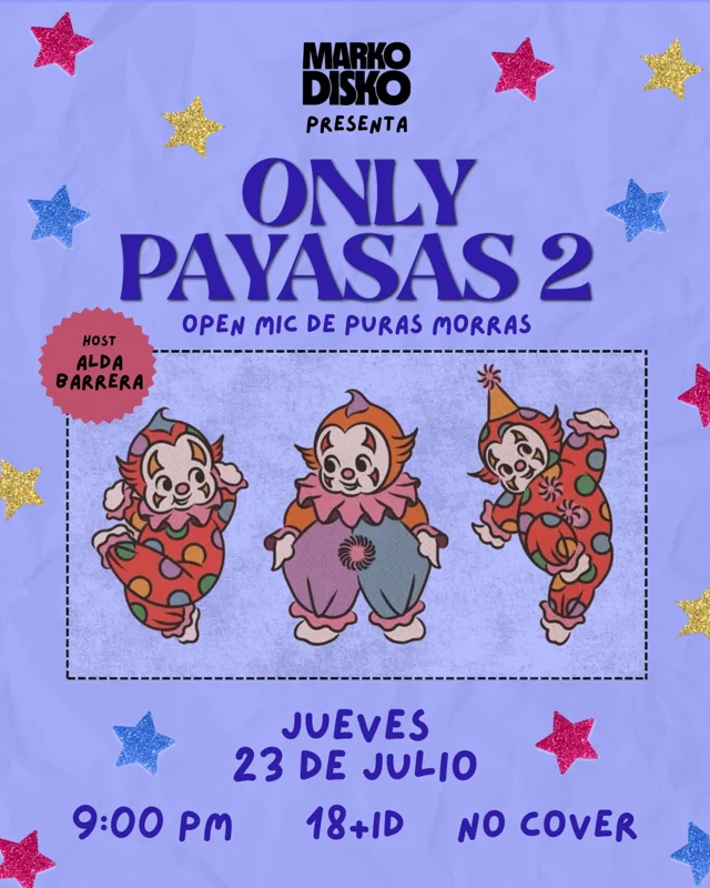 Flyer de Open Payasas 2
