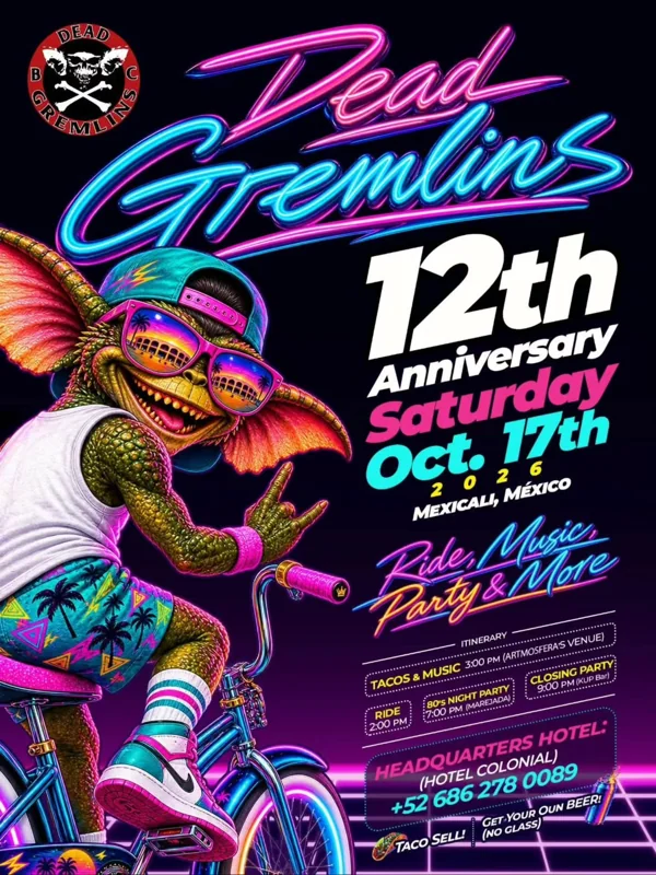 Flyer de Rodada DEAD GREMLINS (artmosferas)