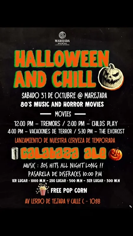 Flyer de Halloween and Chill