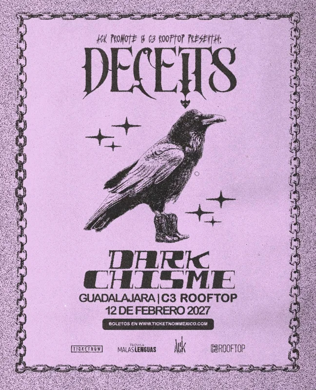 Flyer de DECEITS & DARK CHISME 