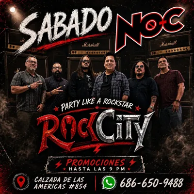 Fiesta de Rock en RockCity con NO-C en vivo