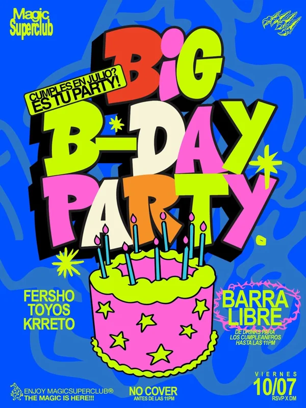 Flyer de Big Birthday Party