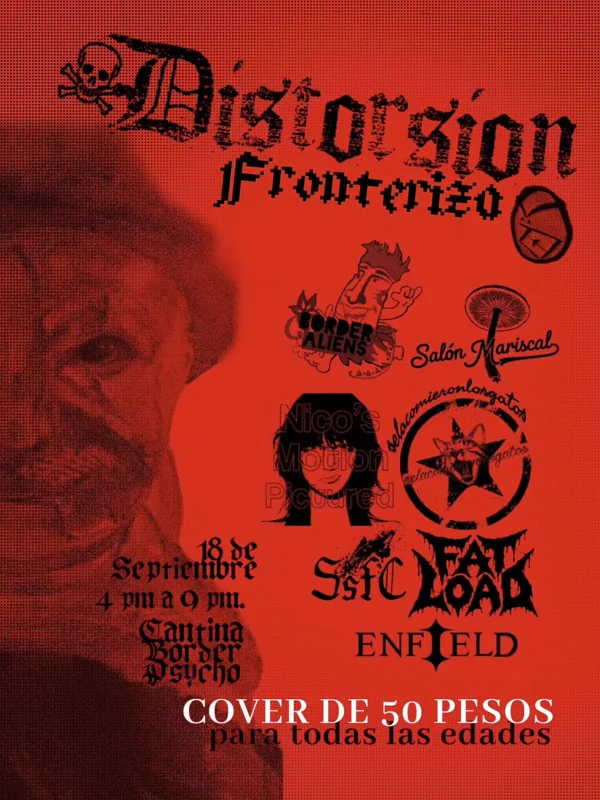 Flyer de Distorción Fronterizo