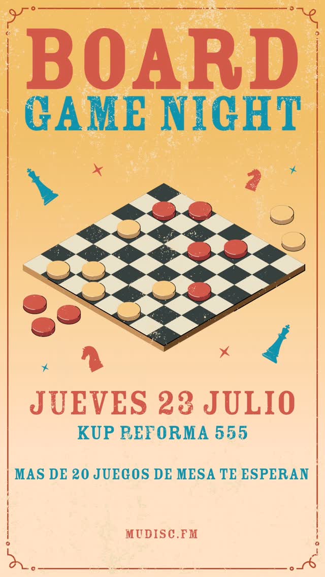 Flyer de Board Game Night