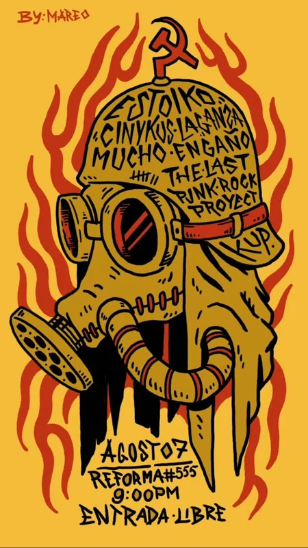 Flyer de PunkRock en KUP