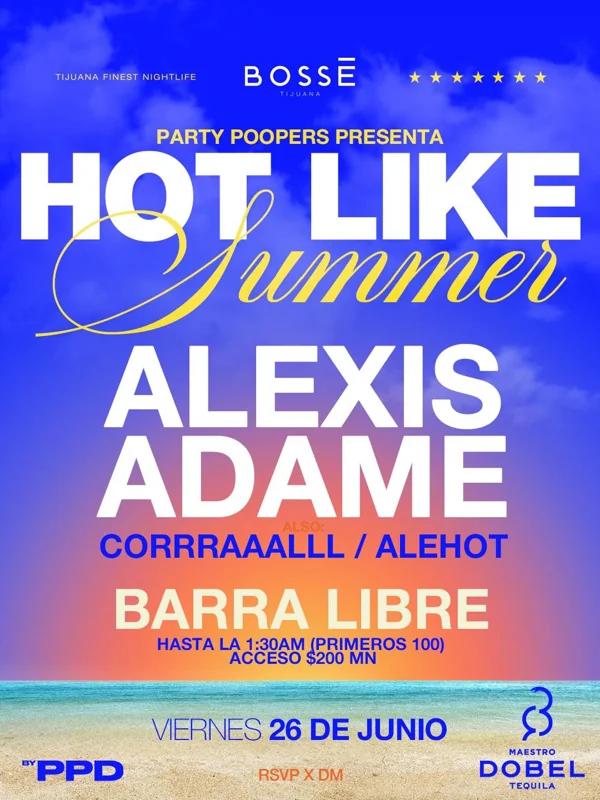 Flyer de Hot like summer