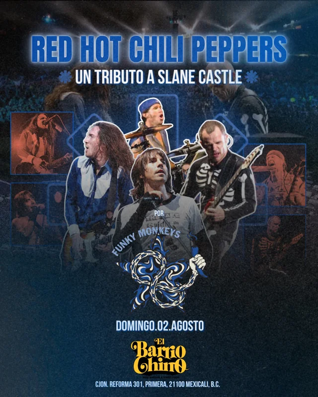 Flyer de Red Hot Chili Peppers - Tribute Slane Castle 2003