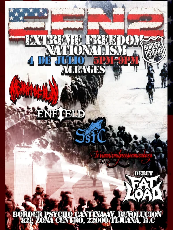 Flyer de EXTREME FREEDOM NATIONALISM