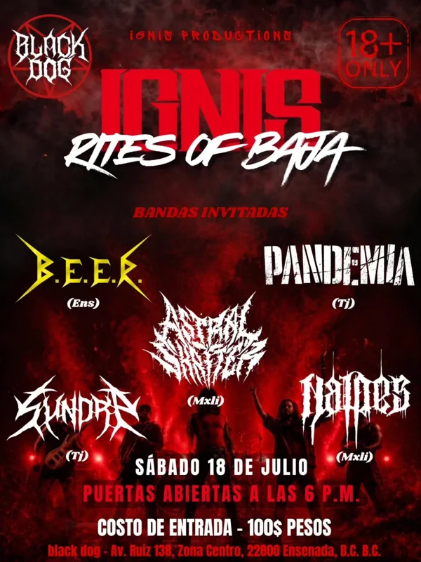 Flyer de rites of baja