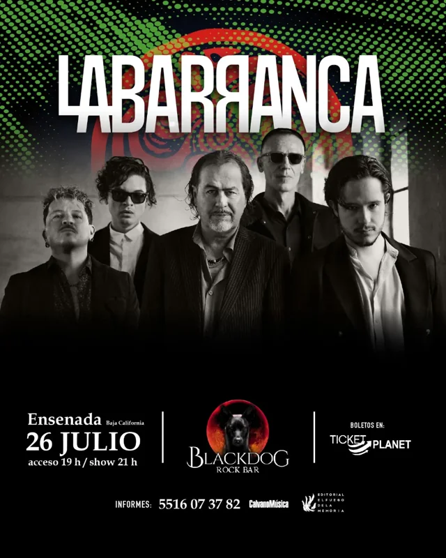 Flyer de La Barranca en Black Dog Rock Bar