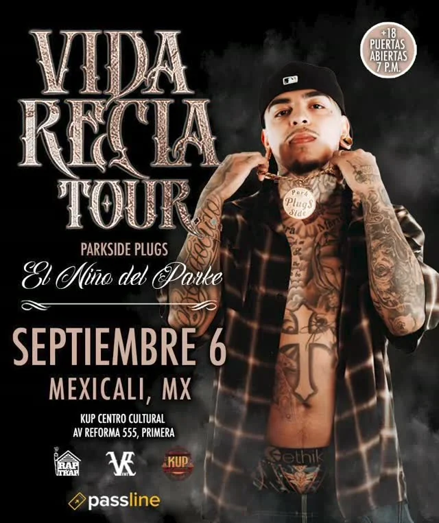 Flyer de El Niño del Parke "Parkside Plugs"