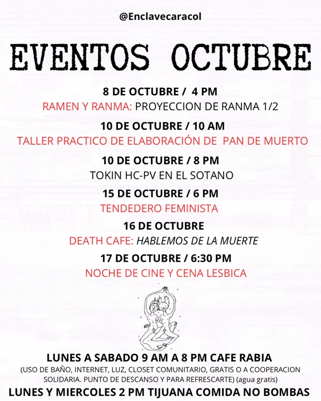 Flyer de Eventos de Octubre