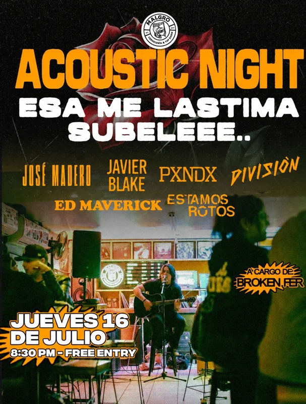 Flyer de ACOUSTIC NIGHT – INDOORS SET