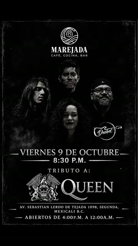 Flyer de Tributo a Queen
