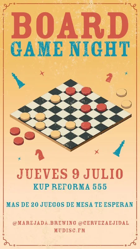 Flyer de Board Game Night