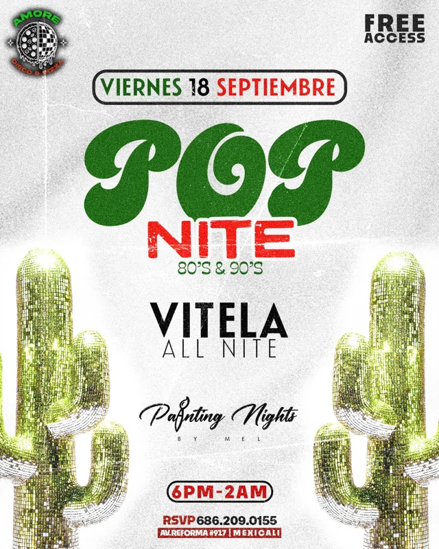 Flyer de 🍭 𝙑𝙄𝙀𝙍𝙉𝙀𝙎 𝘿𝙀 𝑷𝑶𝑷 𝑴𝑨𝑵𝑰𝑨 💿