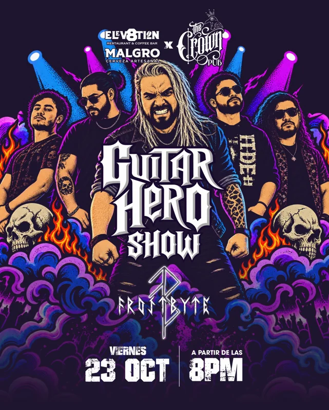 Flyer de Guitar Hero Show