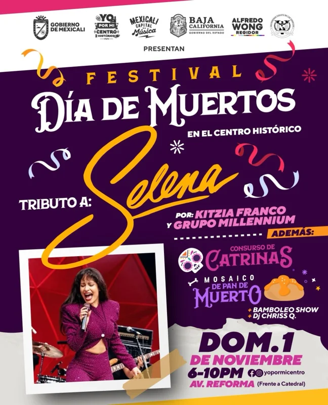 Flyer de Festival Día de Muertos en el Centro Histórico