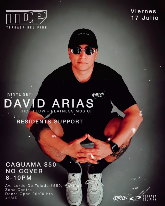 Flyer de David Arias en TDP
