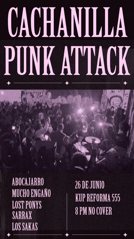 Flyer de CACHANILLA PUNK ATTACK