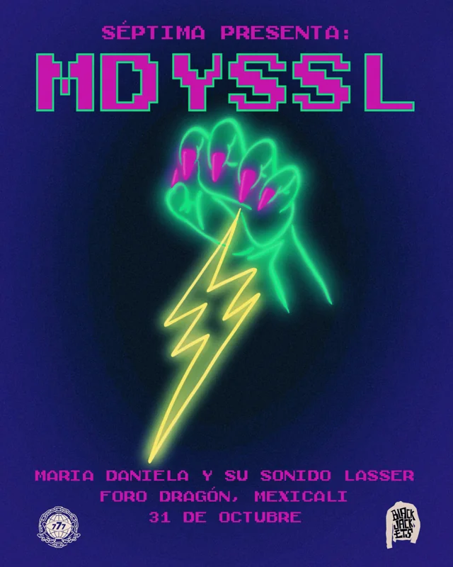 Flyer de Maria Daniela y Su Sonido Lasser
