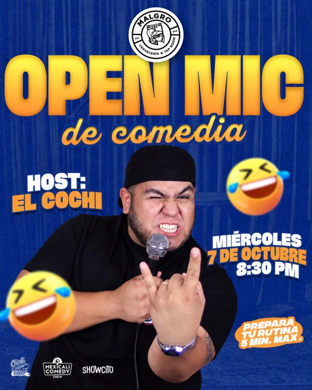 Flyer de Open Mic