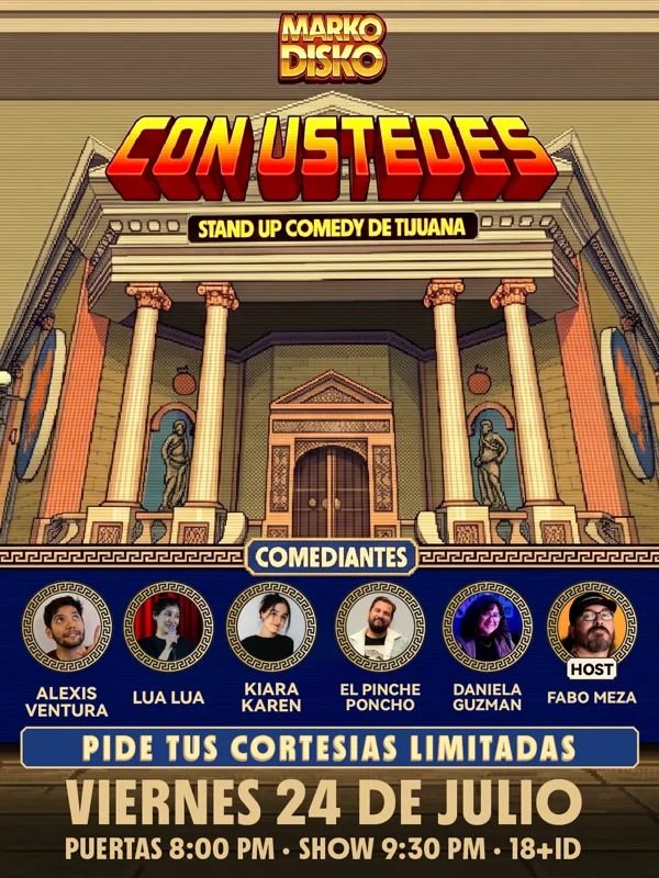 Flyer de Con Ustedes Edición Julio