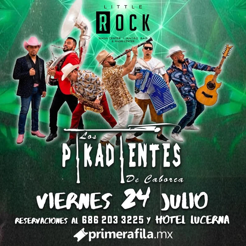 Flyer de Los pikadientes de caborca en el LittleRock