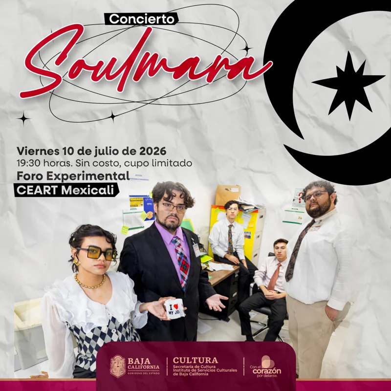 Flyer de Soulmara en Foro Experimental del CEART Mexicali